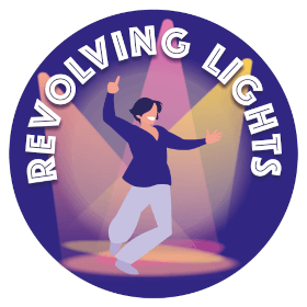 revolving-lights turning platform for dance